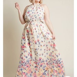 Elegant floral ModCloth dress size L